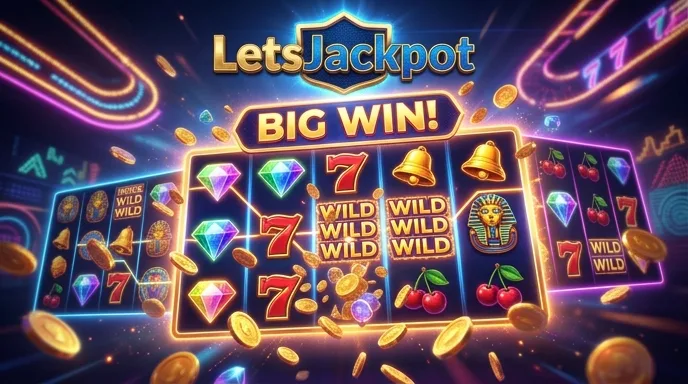 Redactionele beoordeling van LetsJackpot met scorering en muntstapels